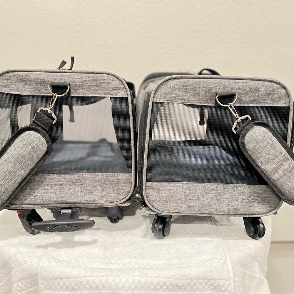 KOPEKS Pet Carrier / Stroller /Airline pet carrier used 1 time only for travel.